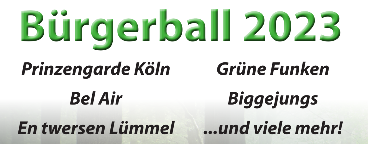 Kartenvorverkauf Bürgerball 2023