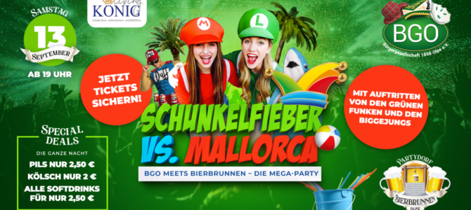 Schunkelfieber vs. Mallorca im Bierbrunnen